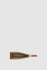 Internal product shot of the Oroton Eve Mini 4 Credit Card Zip Pouch in Dark Ruby and Premium pebble leather for Women . IP:17