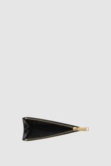 Internal product shot of the Oroton Harvey Signature Mini 4 Credit Card Zip Pouch in Black and Nylon canvas base cloth material with PVC coating (70% PVC, 30% polyester) for Women .