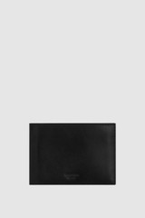 Front product shot of the Oroton Marcus Veg 12 Credit Card Wallet in Black and Premium vegetable-tanned leather for Men .