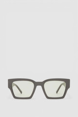 Front product shot of the Oroton Stevie Sunglasses in Grey and Acetate material for Women .
