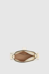 Internal product shot of the Oroton Yvonne Baguette in Cream and Premium pebble leather for Women .