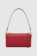 Front product shot of the Oroton Harvey Baguette Crossbody in DARK RUBY and Premium smooth leather for Women .