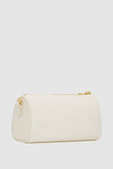 Back product shot of the Oroton Harvey Baguette Crossbody in Cream and Premium smooth leather for Women .