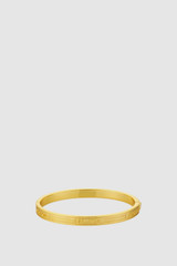 Front product shot of the Oroton Heather Bangle in Gold and Premium brass material for Women .