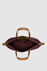 Internal product shot of the Oroton Lilly Nylon Light Weight Tote Bag in BURGUNDY and Nylon fabric for Women .