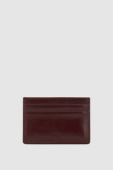 Back product shot of the Oroton Cecile Credit Card Sleeve in Copper and Premium crackle leather for Women .