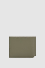 Back product shot of the Oroton Larsen Bifold Wallet in Grey Goose and Premium smooth leather for Men .