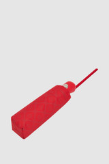 Front product shot of the Oroton Parker Small Umbrella in Dark Ruby and 100% polyester fabric for Women .