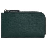 Front product shot of the Oroton Jude Credit Card Pouch in Hunter Green and  for Men .