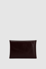 Back product shot of the Oroton Margot Keyring Pouch in COPPER and Premium crackle leather for Women .