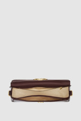 Internal product shot of the Oroton Olivia Day Bag in COPPER and Premium crackle leather for Women .