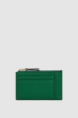 Back product shot of the Oroton Eve Mini 4 Credit Card Zip Pouch in CROCODILE and Premium pebble leather for Women .