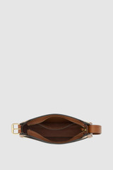 Internal product shot of the Oroton Dylan Straw Baguette in Natural/Cognac and 100% raffia material for Women .