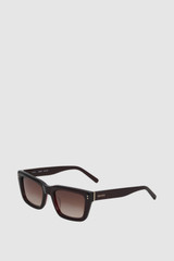 Front product shot of the Oroton Hanna Brown Gradient Sunglasses in Burgundy and Premium acetate frame for Women .