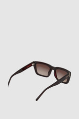 Detail product shot of the Oroton Hanna Brown Gradient Sunglasses in Burgundy and Premium acetate frame for Women .