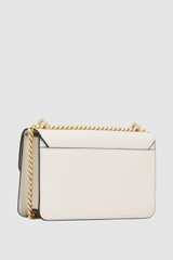 Back product shot of the Oroton Yvette Medium Clutch Bag in Cream and Premium textured leather for Women .