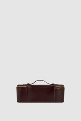 Back product shot of the Oroton Indi Large Travel Jewellery Case in Copper and Premium smooth leather for Women .