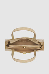Internal product shot of the Oroton Mille Suede Baguette in Caper and Premium suede leather for Women .