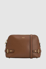 Front product shot of the Oroton Grace Crossbody in Cinnamon and Premium Saffiano leather body for Women .