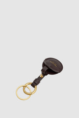 Internal product shot of the Oroton Cecile Texture Airtag Keyring in Mulberry and Premium textured leather for Women .