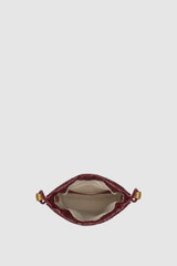 Internal product shot of the Oroton Nola Texture Drawstring Pouch in Copper and Premium textured leather for Women .