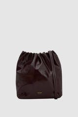 Front product shot of the Oroton Georgie Crackle Crossbody Bag in Copper and Premium smooth leather for Women .