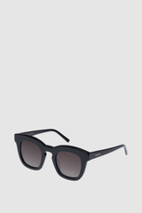 Front product shot of the Oroton Duo Sunglasses in Black and Premium acetate material for Women .