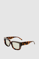 Front product shot of the Oroton Spencer Sunglasses in Signature Tort and Acetate material for Women .