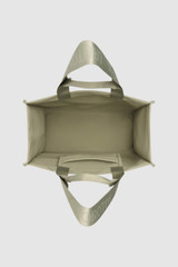Internal product shot of the Oroton Everyday Tote in Pistachio and 99.9% recycled polyester material for Women .
