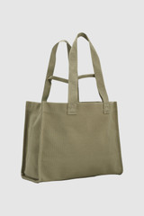 Back product shot of the Oroton Everyday Tote in Pistachio and 99.9% recycled polyester material for Women .