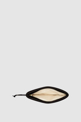 Internal product shot of the Oroton Marais Crackle Wristlet Pouch in Dark Chocolate and Premium smooth leather for Women .