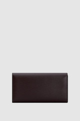 Back product shot of the Oroton Grace Large ID Wallet in Burnt Umber and Premium saffiano leather for Women .