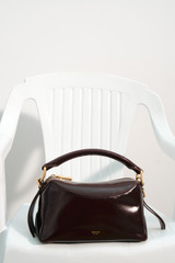 Detail product shot of the Oroton Lewis Smooth Day Bag in Copper and Premium smooth leather for Women .