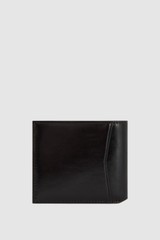 Back product shot of the Oroton Jordan Crackle Bifold Wallet in Dark Chocolate and Premium crackle leather for Men .