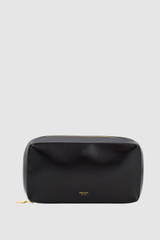 Front product shot of the Oroton Marais Crackle Tech Case in Dark Chocolate and Premium crackle leather for Women .