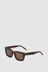 Front product shot of the Oroton Hanna Brown Mono Sunglasses in Signature Tort and Premium acetate frame for Women .