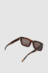 Detail product shot of the Oroton Hanna Brown Mono Sunglasses in Signature Tort and Premium acetate frame for Women .