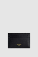 Front product shot of the Oroton Grace Credit Card Sleeve in Black and Premium saffiano leather for Women .