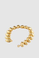 Detail product shot of the Oroton Penny Bracelet in Gold and Brass material for Women .