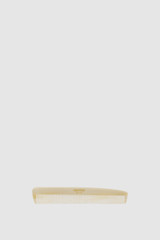 Front product shot of the Oroton Daphne Texture Hair Comb in Shell/White and Acetate material for Women .