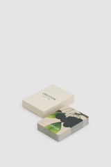 Front product shot of the Oroton Games Playing Cards in Cherry and 310gsm Germany black core paper and  300gsm white cardboard for Women .
