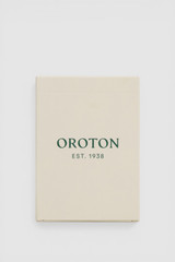 Detail product shot of the Oroton Games Playing Cards in Pear and 310gsm Germany black core paper and  300gsm white cardboard for Women .