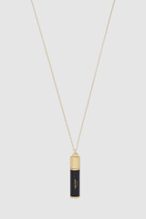 Front product shot of the Oroton Billie Leather Pendant in Choc/Gold and 100% leather material for Women .