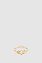 Front product shot of the Oroton Juliette Ring in Gold and Brass material for Women .