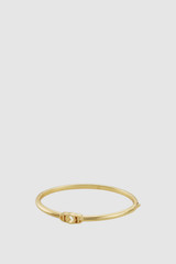 Detail product shot of the Oroton Juliette Hinged Cuff in Gold and Brass material for Women .