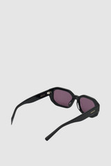 Detail product shot of the Oroton Fleur Brown Mono Sunglasses in Black and Premium acetate frame for Women .