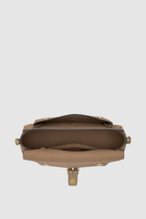 Internal product shot of the Oroton Dylan Nubuck Day Bag in Stone and Premium cow nubuck leather for Women .