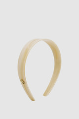 Front product shot of the Oroton Daphne Headband in Shell/Brass and Acetate and brass material for Women .