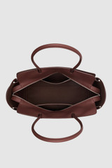 Internal product shot of the Oroton Cleo Smooth Work Tote in Treacle and Premium smooth leather for Women .