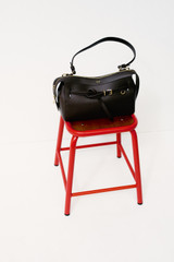 Detail product shot of the Oroton Cleo Smooth Shoulder Bag in Dark Chocolate and Premium smooth leather for Women .